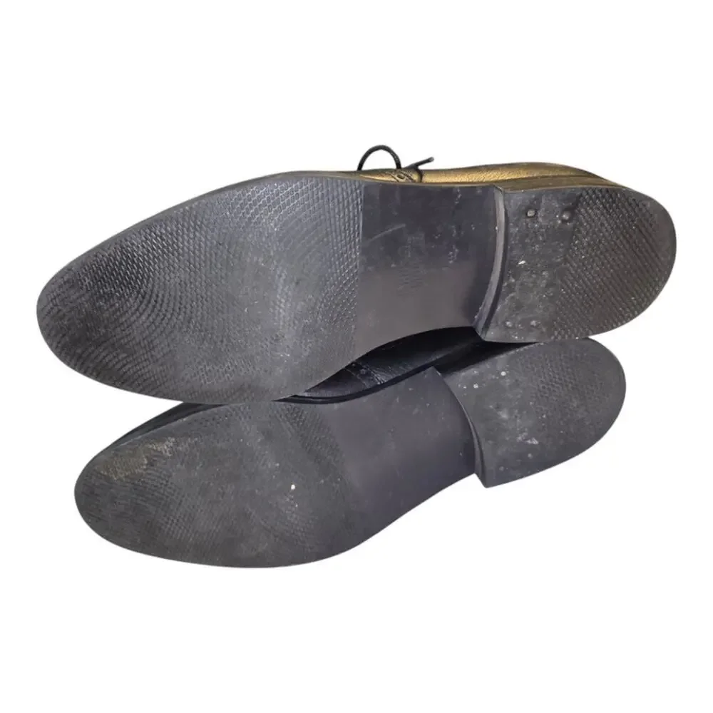 Johnston Murphy Wingtip Oxford Dress Shoes‎ Black Leather Brogue Lace Up 9.5 Men